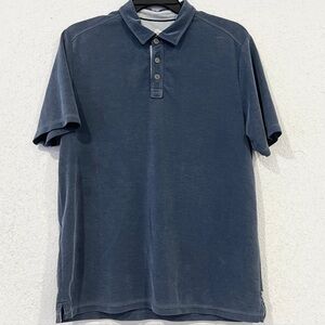 Tommy Bahama Mens Blue Short Sleeve Polo Tee Size Large